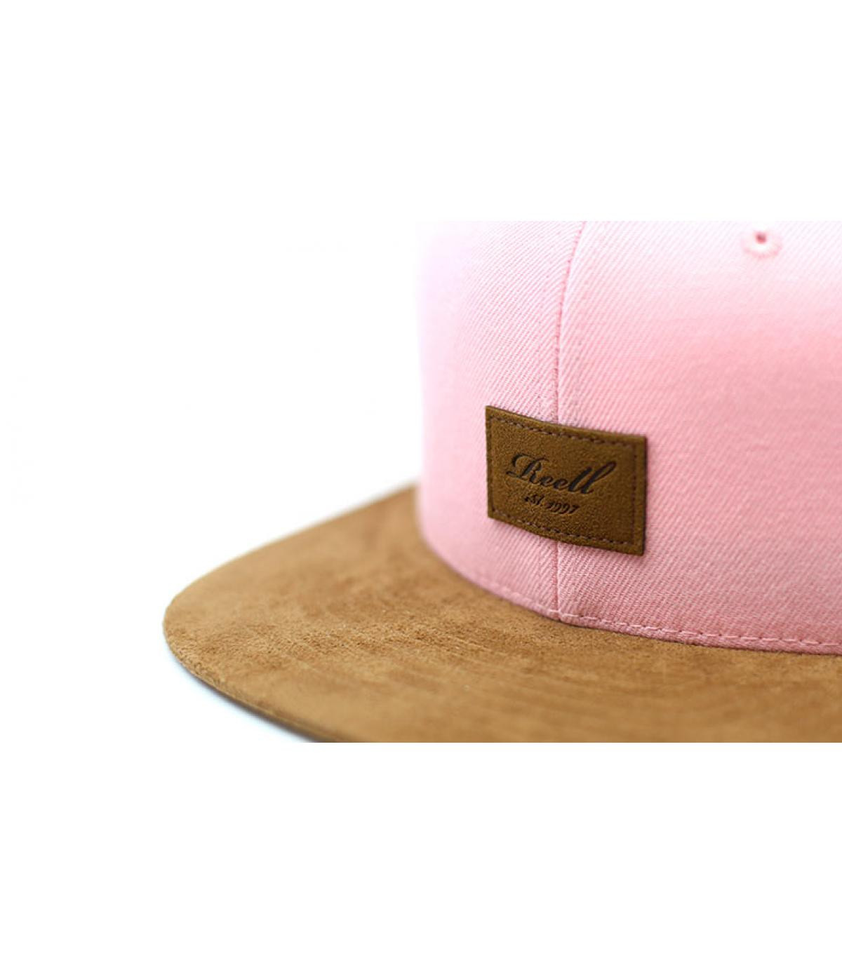 Reell snapback pink suede